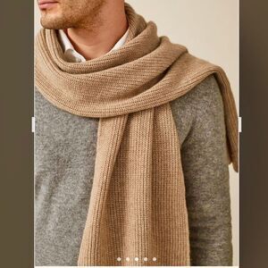 NWT Gorgeous West Loop Beige / Tan Men’s Knit Scarf New